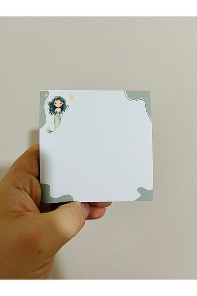 Cuppy Box Mermaid Memo Pad 30 Sheets Square