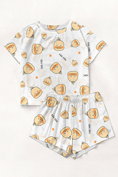 PEMBİŞ HOMEWEAR Σετ πιτζάμες με κοντομάνικο σορτς Duck9 Supersoft Basic Singl...