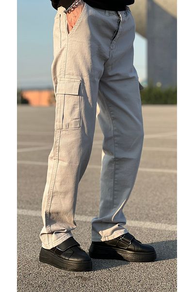 ElitWear Men's Comfortable Fit Cargo Pocket Baggy Pants