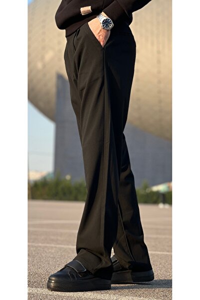 ElitWear Erkek Rahat Kalıp Pileli Baggy Pantolon
