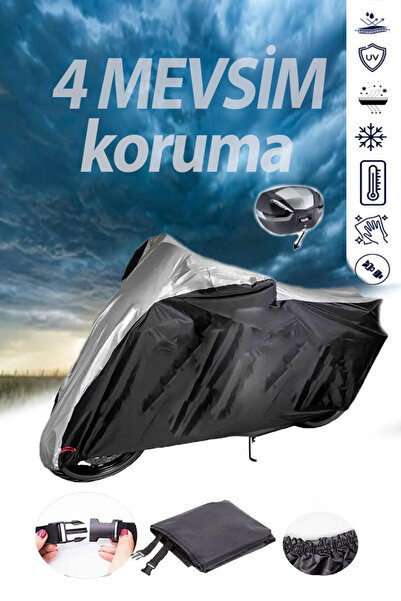 autolion هوندا NSS300 فورزا رمادي أسود دراجة نارية القماش المشمع حقيبة خلفية ...