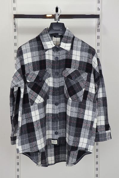 Neva Fistan Store Black Plaid Checked Sports Cut Comfortable Fit Double Pocket Winter Lumberjack Shirt