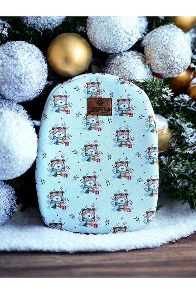 Kokopatik Floral Winter Bear Pattern Medium Size Nursery Bag