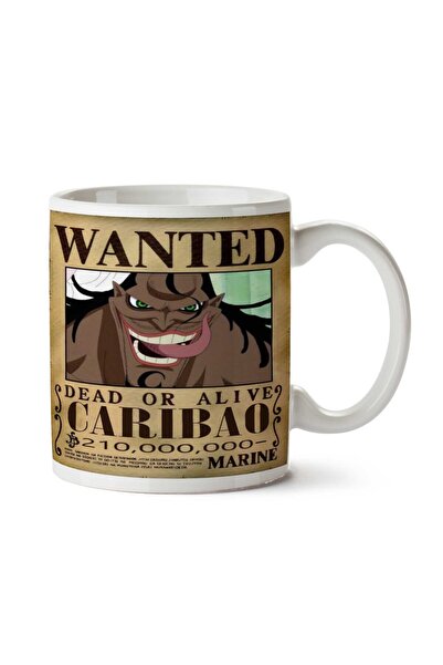 ART HEDİYE كوب مطبوع على الجانبين من Wanted Caribao Anime Wanted