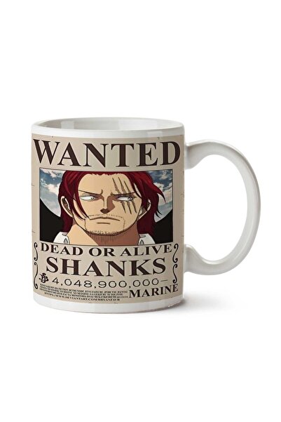 ART HEDİYE كوب مطبوع عليه وجهين من Wanted Shanks Anime Wanted