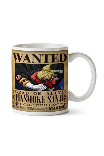 ART HEDİYE كوب مطبوع على الجانبين من Wanted Vinsmoke Sanji b Anime Wanted
