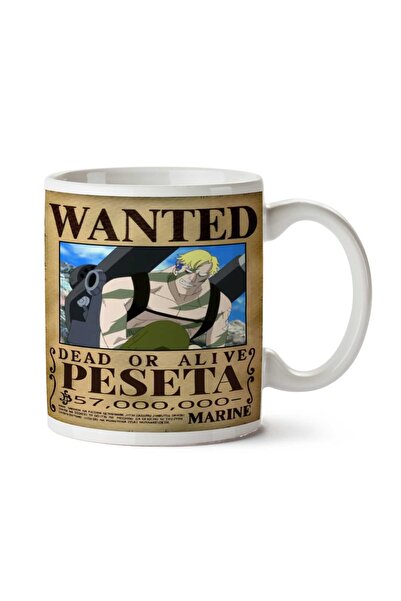 ART HEDİYE كوب مطبوع على الجانبين من Wanted Peseta Anime