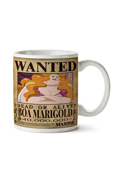 ART HEDİYE كوب مطبوع على الجانبين من Wanted Boa Marigold Anime Wanted