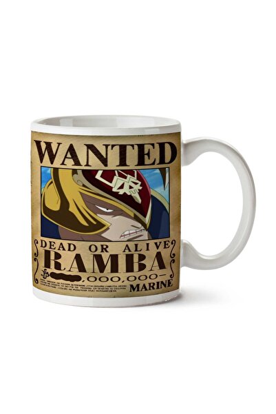 ART HEDİYE كوب مطبوع على الجانبين من Wanted Ramba Anime Wanted
