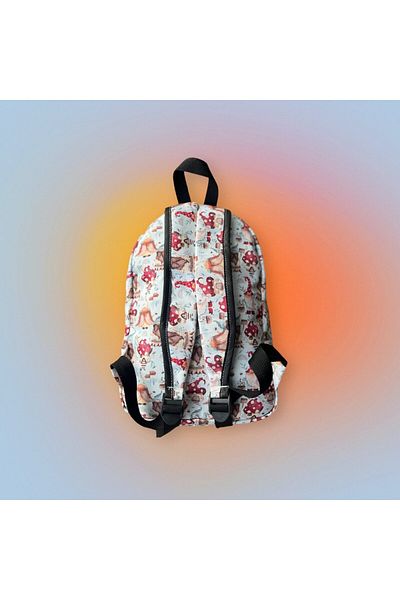 Kokopatik Dwarf Garden Patterned Backpack