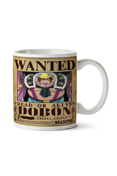 ART HEDİYE كوب مطبوع على الجانبين من Wanted Dobon Anime Wanted