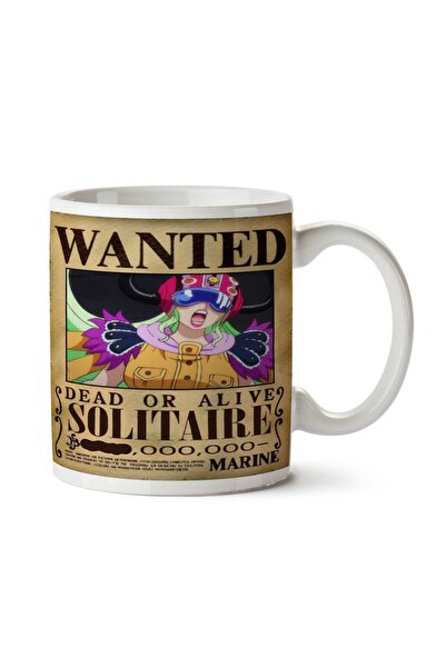 ART HEDİYE كوب مطبوع على الجانبين من Wanted Solitaire Anime Wanted