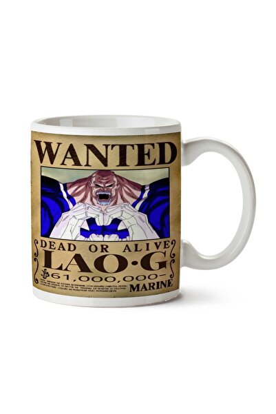 ART HEDİYE Wanted Lao G Anime Wanted كوب مطبوع على الجانبين