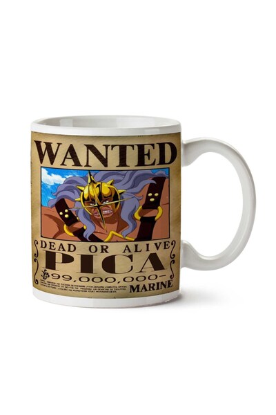 ART HEDİYE كوب مطبوع على الجانبين من Wanted Pica Anime