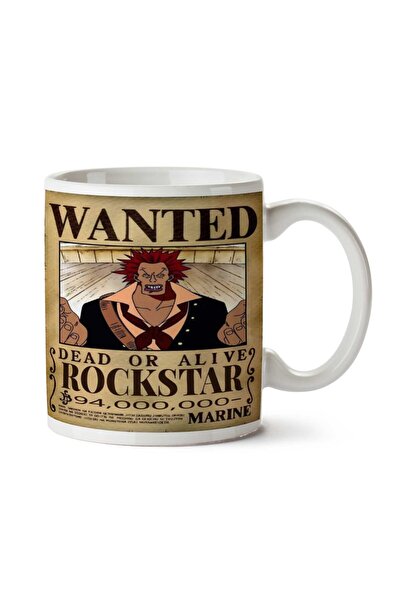ART HEDİYE كوب مطبوع على الجانبين من Wanted Rockstar Anime Wanted
