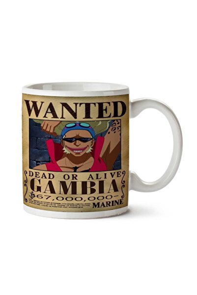 ART HEDİYE كوب مطبوع على الجانبين من Wanted Gambia Anime Wanted