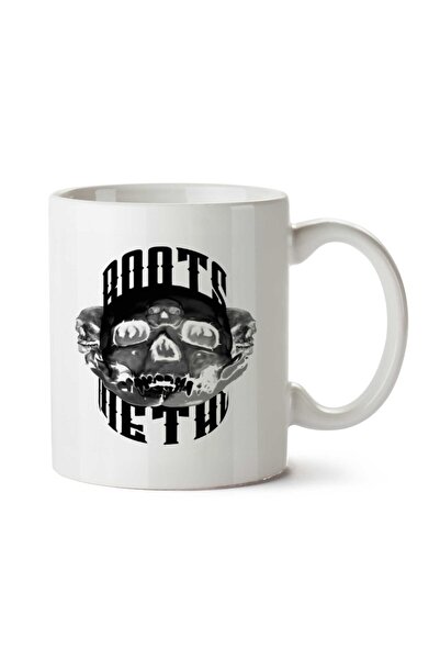 ART HEDİYE كوب كافيرا معدني من الجذور مطبوع على الجانبين