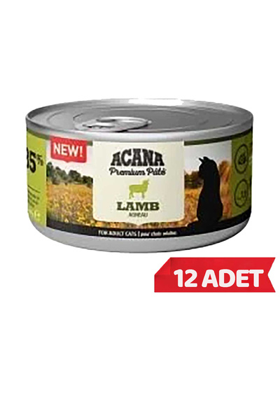 Acana PREIMUM EZME (PATE) KUZU ETLİ KEDİ KONSERVE MAMASI 85 GR x 12 Ad.