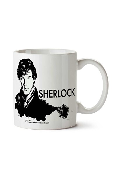 ART HEDİYE كوب بطبعة شيرلوك هولمز مكون من وجهين