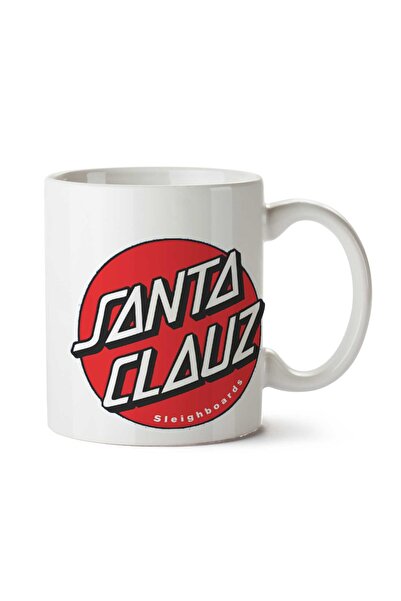 ART HEDİYE كوب سانتا كلوز سانتا كروز مطبوع على الجانبين