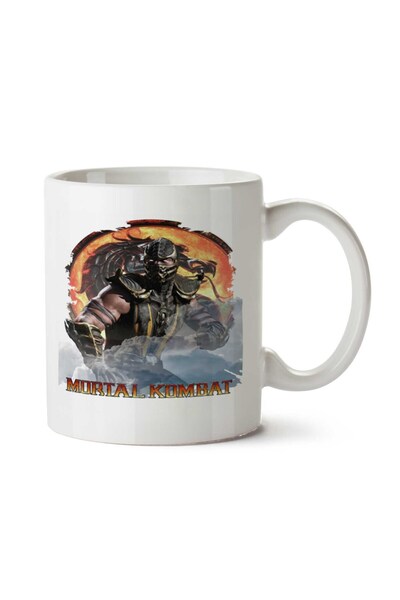 ART HEDİYE كوب سكوربيون مورتال كومبات مطبوع على الجانبين