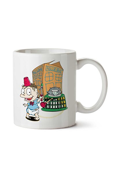 ART HEDİYE Rugrats Tommy Who Tardis Two Sided Printed Mug