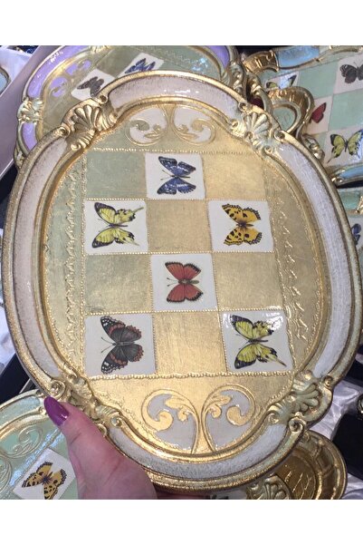 LM صينية خشب الورد الإيطالية الأصلية