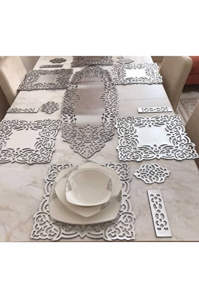 SEHARA طقم تقديم الطعام، 25 قطعة، 8 أشخاص (السباق: 100 سم. الخدمة: 33 سم)