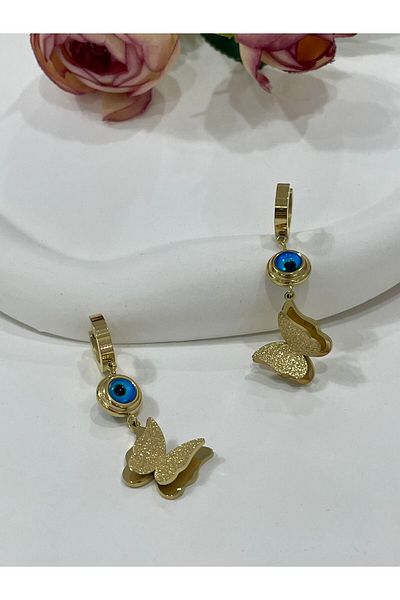 stainless steell Butterfly Eye Steel Earrings