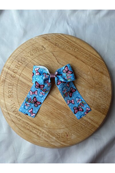 MeloKids دبوس شعر أوتوماتيكي كبير الحجم مع فيونكة شريطية