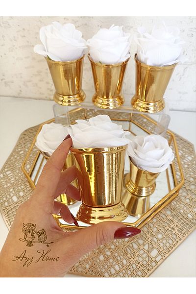 AYZ HOME ROSE BUCKET / COFFEE PRESENTATION ROSE BUCKET - 6 PIECES