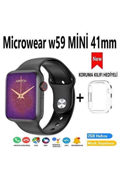 Microwear MİCROWEAR WATCH 9 W59MİNİ 41MM (KORUMA KILIFI HEDİYELİ)--2024 MODEL