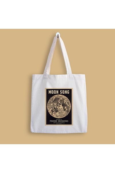 designedfy Moon Song Printed Cloth Bag