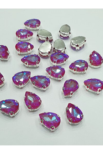 CRYSTALSHOP حجر مع علبة - سيام AB - قطرة 10*14 ملم (50 قطعة)