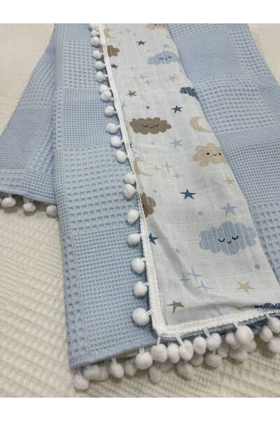 BUSEBABYHOME بطانية أطفال متعددة الأغراض مصنوعة من قماش الموسلين، بيكيه وبوم ...