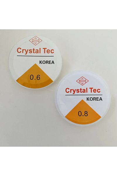 Hobimos 2 Pieces of Rubber Line - 0.6 - 0.8 mm Line - Jewelry Line - Jewelry Rope
