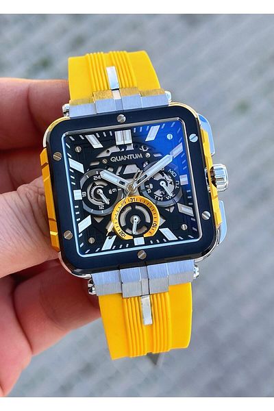Quantum Silicone Cord Luxury Men's Wrist Watch