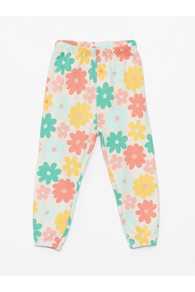 LC Waikiki LCW baby Bisiklet Yaka Baskılı Kız Bebek Pijama Takım