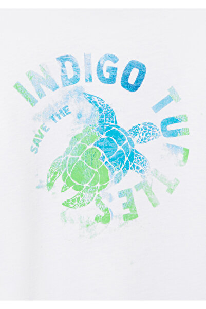 Mavi Λευκό μπλουζάκι με στάμπα Indigo Turtles 66324620