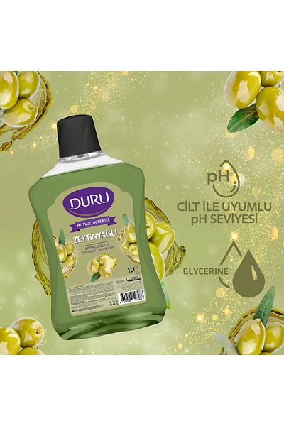 Duru Happiness Series Olive Oil Liquid Soap 3x1 Lt