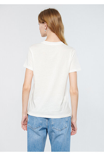 Mavi Wave Printed White T-Shirt Slim Fit / Slim Fit 1611449-70057