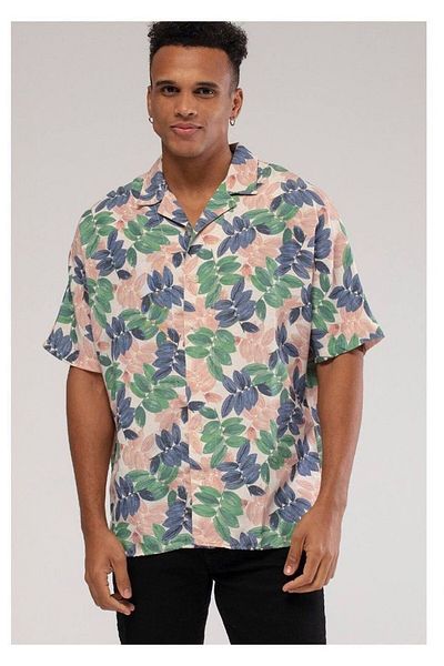 Catch Unisex Oversize Patterned Shirt Sense 1480-18
