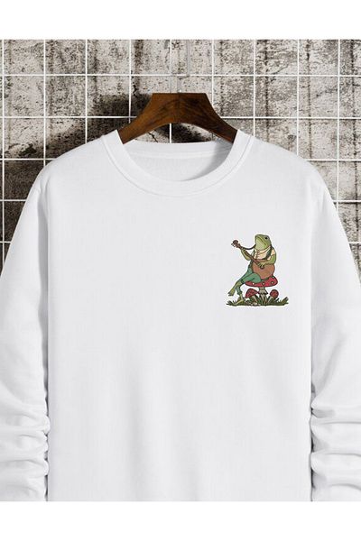 AEMİ Φούτερ Unisex Don't Be Stressin με στάμπα με κουκούλα oversize