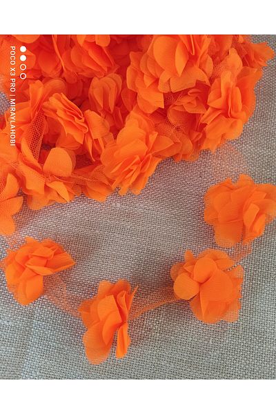 miraylahobi Laser Cut Chiffon Flower 1 μέτρο – Τούλι