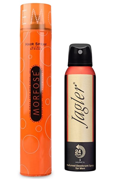 Morfose Ultra Strong Saç Spreyi 400 ml + Jagler Deodorant 150 ml Erkek 568763...