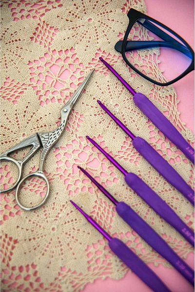 Yabalı Lilac 5.5 mm Soft Handle Wool Crochet