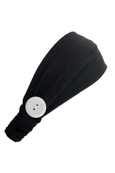 BERG Adult Face Mask Ear Relaxing Hair Band Holder Mask Buttoned Bandana, Hair band