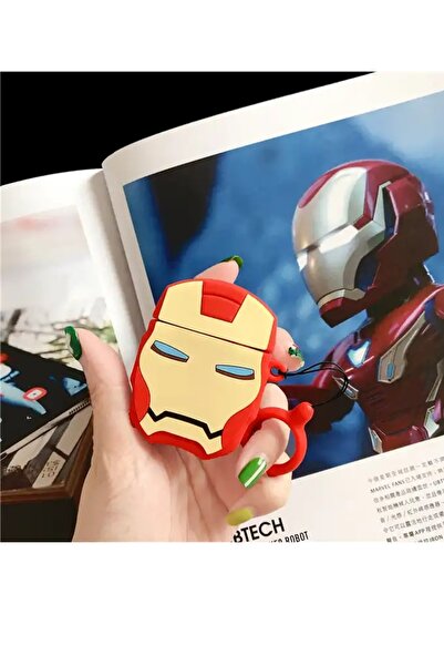 Airpods 1/2. Nesil Uyumlu Iron Man Kulaklık Kılıfı