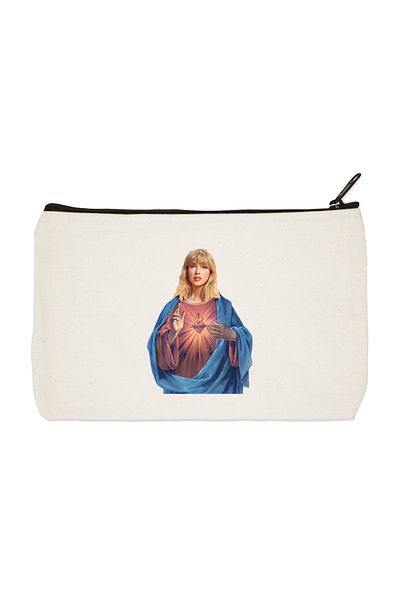 designedfy Geantă de machiaj din pânză imprimată Taylor Swift