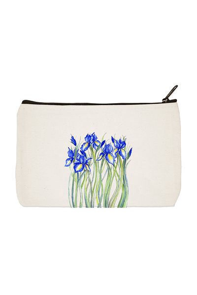 designedfy Floral 8 εμπριμέ υφασμάτινη τσάντα μακιγιάζ Θήκη για στυλό Τσάντα χειρός